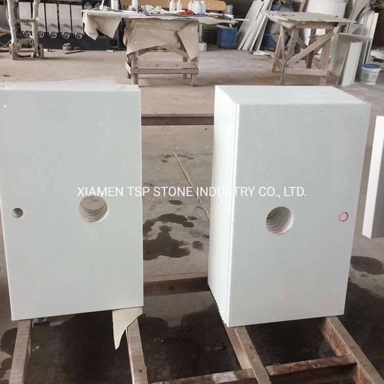Nano White Marble Stone Glass Panel (NG008)