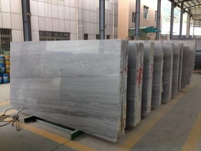 Popular Natural Green Wood Marble Slab and Tile for Hotel Wall Floor Decorate