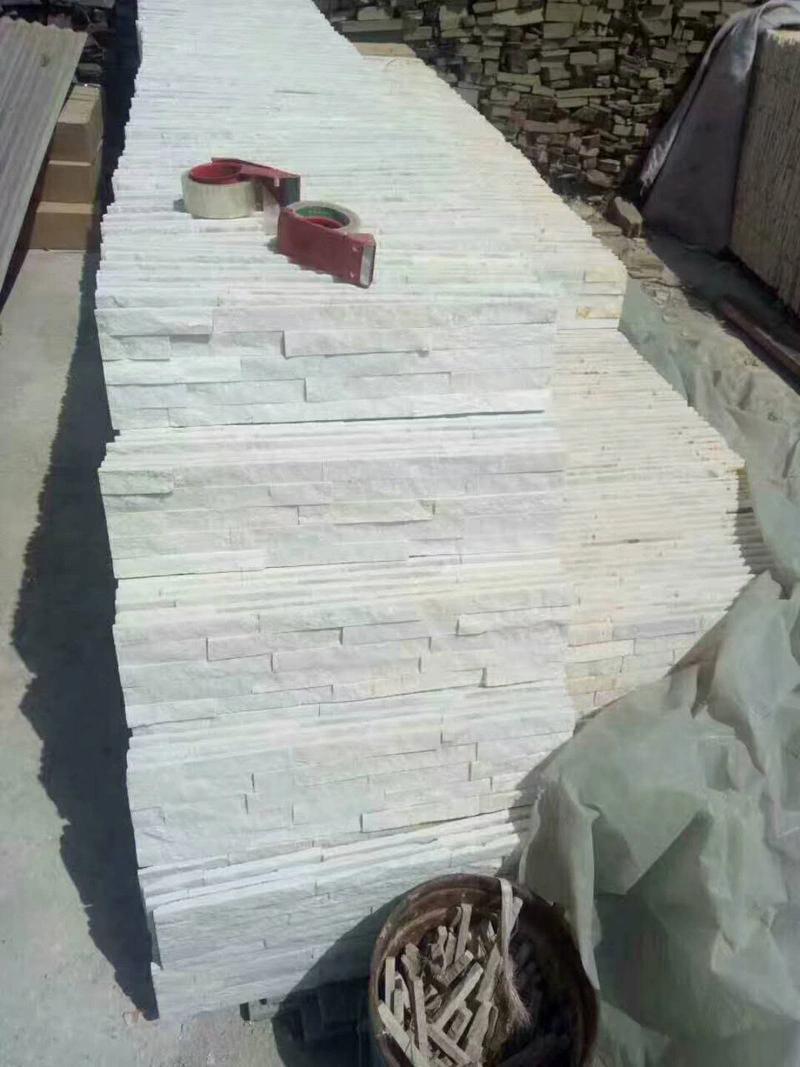 White Quart Natural Stone Cladding