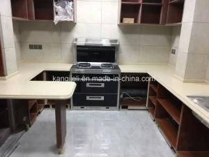 Marble Texture/Veins Recomposed Quartz Countertops for Kitchen