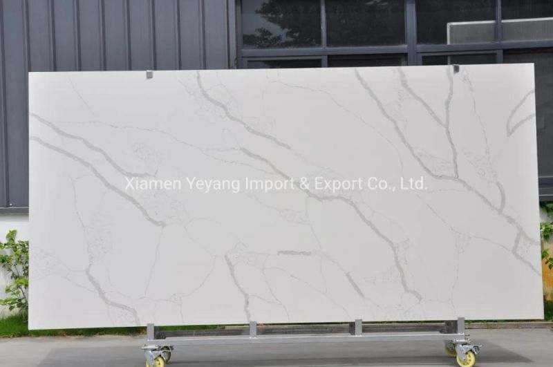 Artificial Stone Calacatta Quartz for Kitchen/Banthroom/Countertop/Workbench/Vanity/Table Top