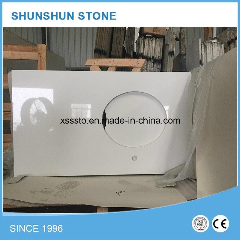 Artificial Stone White Quartz Countertop or Kitchen Countertop
