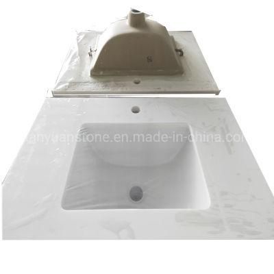 Artificial Calacatta White Quartz Countertops for Kitchen