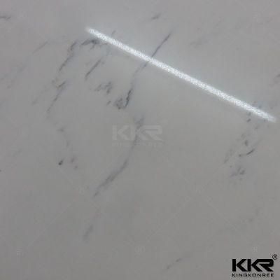 3/4&quot; White and Black Marble Artificial Quartz Stone for Kithchen Countertop
