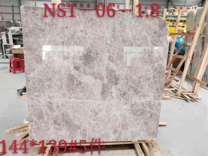 Aurora Borealis Grey Stone Marble for Flooring Tiles Slabs Countertops/Worktops/Vanitytops