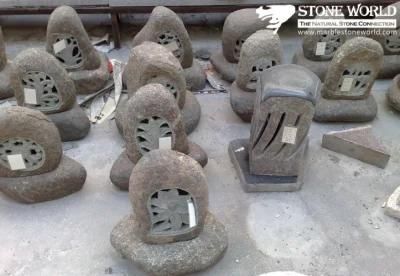 Basalt Stone Lanterns for Garden Landscape