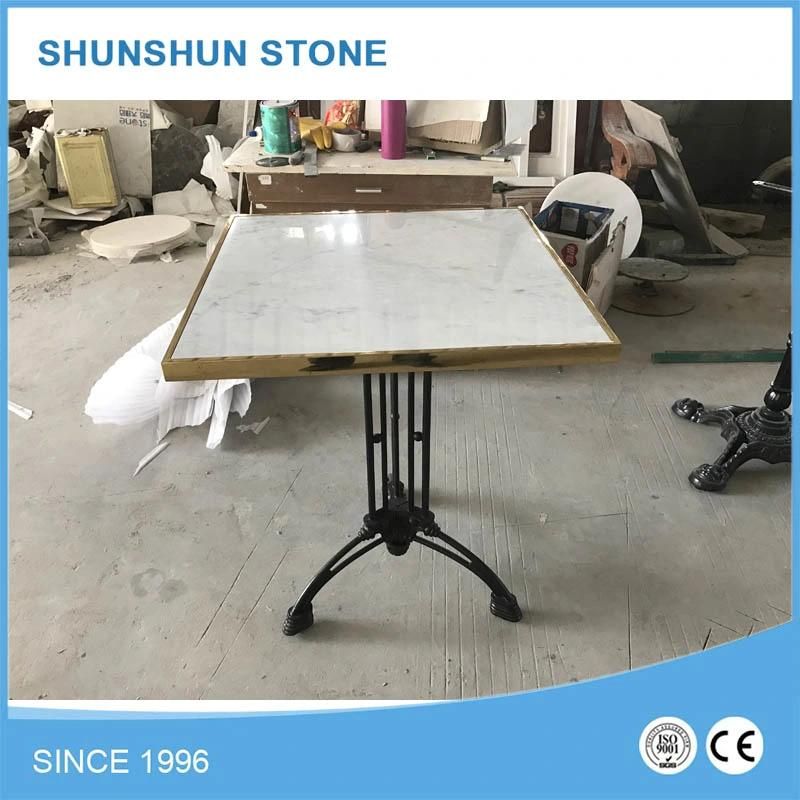 High Quality Carrara White Marble Round Table Top