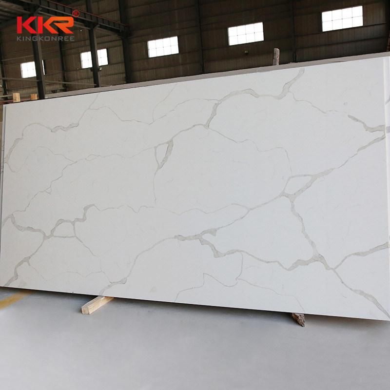 Calacatta Gold Black Quartz for Kitchen Countertop 2cm to 3cm Stone Slab