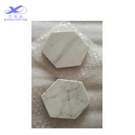 Wholesale Hexagon Popular White Marble Coasters
