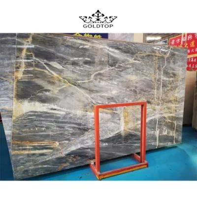 Tabletops Bathroom Vanity Kitchen Cabinet Countertops Persian Blue Island Worktop Wall Panels Tiles Natural Stone Marble Slab