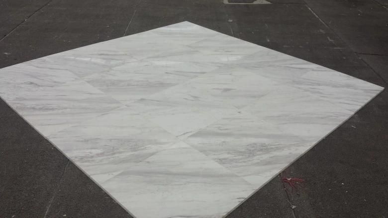 White Veins Volakas Marble Tiles for Projects Customerized
