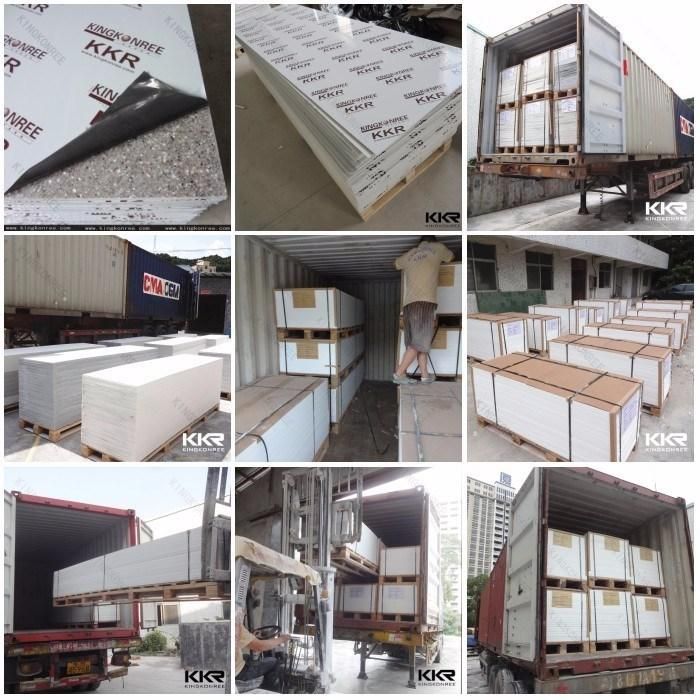 Kkr Solid Surface Big Slab Artificial Stone Modified Solid Surface Wall Panel