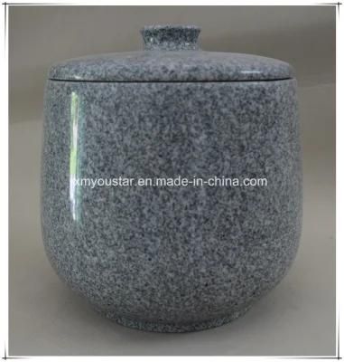 Gray Granite Funeral Cremation Urns Simple Design for Funeral Home