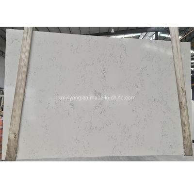White/Grey/Beige/Middle White Quartz Artificial Stone Slab/Tiles for Kitchen Countertop Bathroom