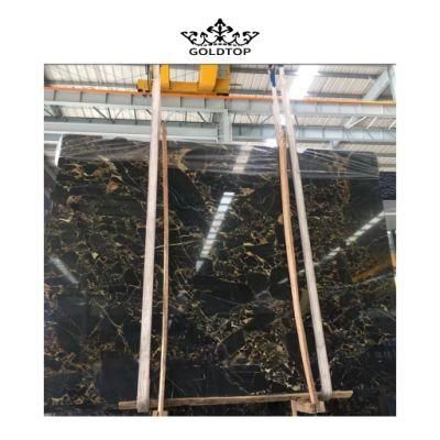 Ornament Chinese Black/Gold/White Bathroom/Kitchen Countertop 600*600 Tile Black Gold Marble for Home