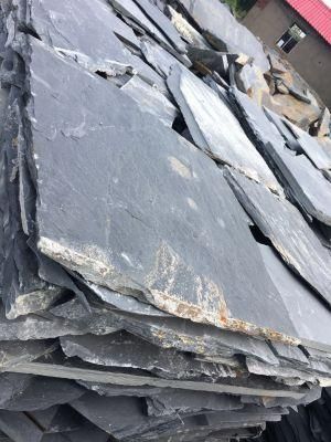 Irregular Shape Rusty Black Grey Slate Tile