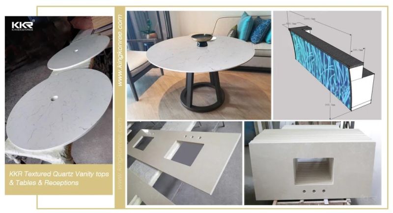 Kkr Wholesale Veining Marble Acrylic Solid Surface Corian Texture Vanity Top