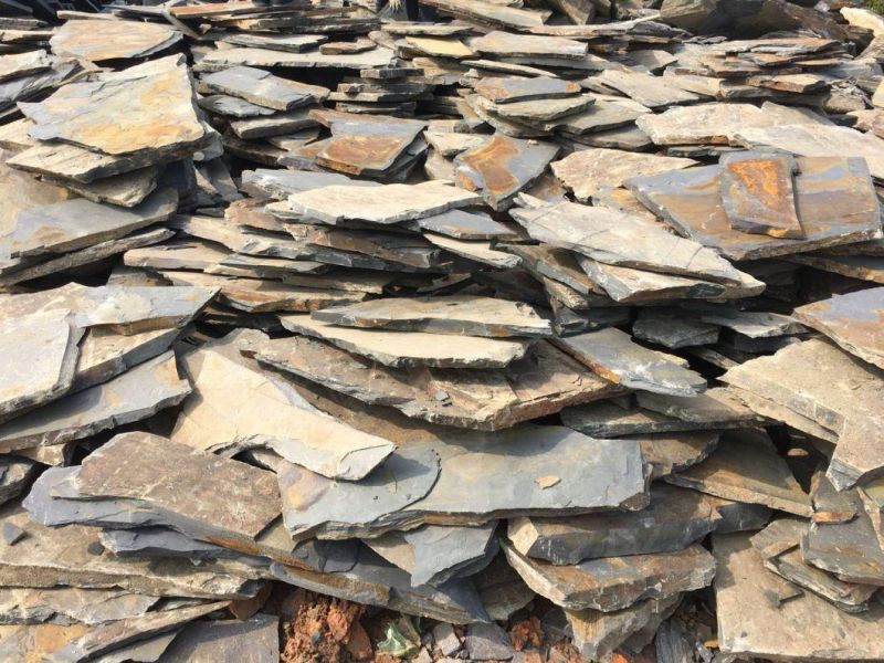 Irregular Rusty Slate for Wall Cladding