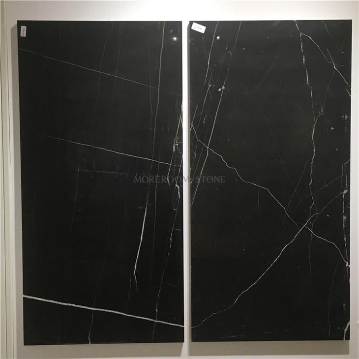 China Factory Grade a Laura Black Gold Veins Marble for Floor