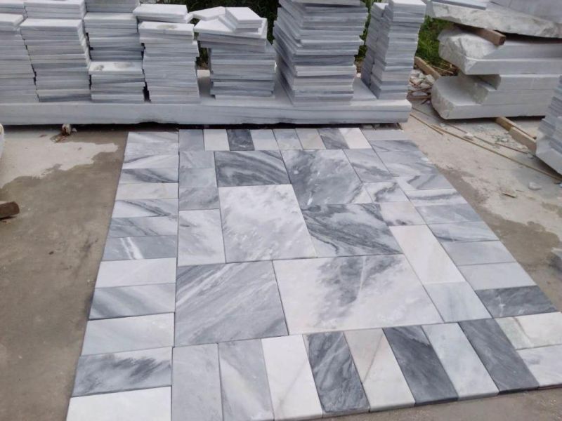 Popular Natural Fantasy White Marble Slab and Tile for Hotel Wall Floor Decorate