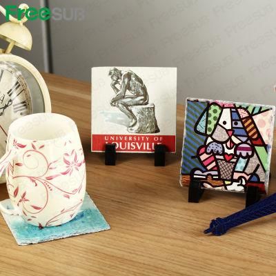 Freesub Sublimation Coating Blank Cup Mat Coaster 10*10cm (SH-41)