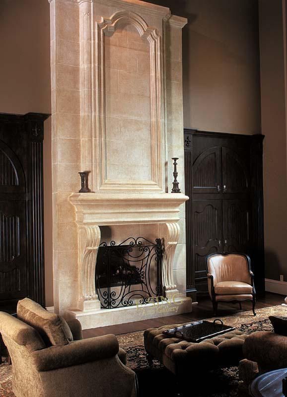 New Design Decorative White Natural Stone Marble Fireplace