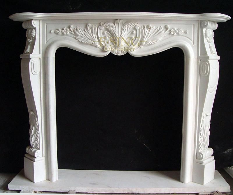 White Marble Fireplace New Designs French Fireplace Surround