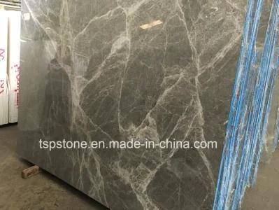 Selected Grey Marble Slab with 100 Degree