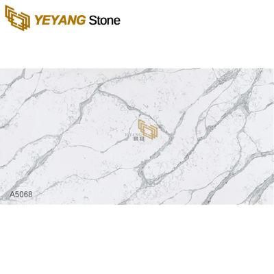 Calacatta Classique White Quartz Slab for Sale/Kitchen/Bathroom/Table/Benchtop/Countertop