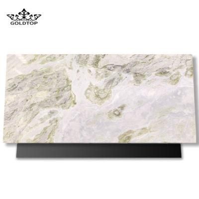 Light Green Marble Vein Worktop Table Tops Bathroom Vanity Wall Panels Kitchen Countertops Island Natural Stone Tiles Marble Slabs