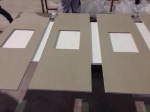 Brown Artificial Stone Kitchen Countertop