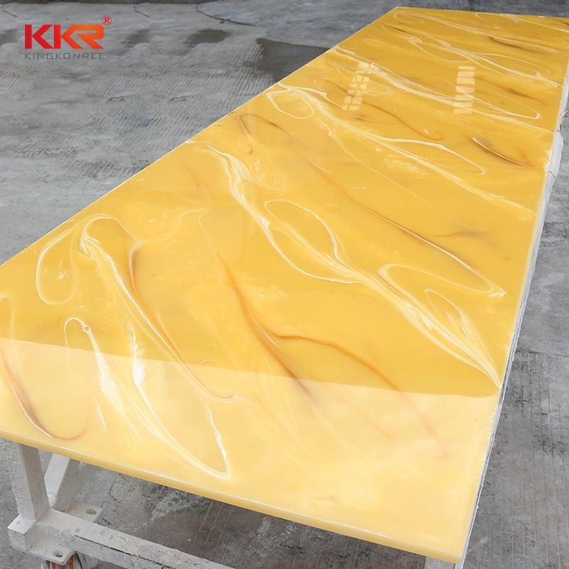 Kkr Hot Sale Light Translucent Supply Artificial Stone Acrylic Solid Surface Polymer Solid Surface