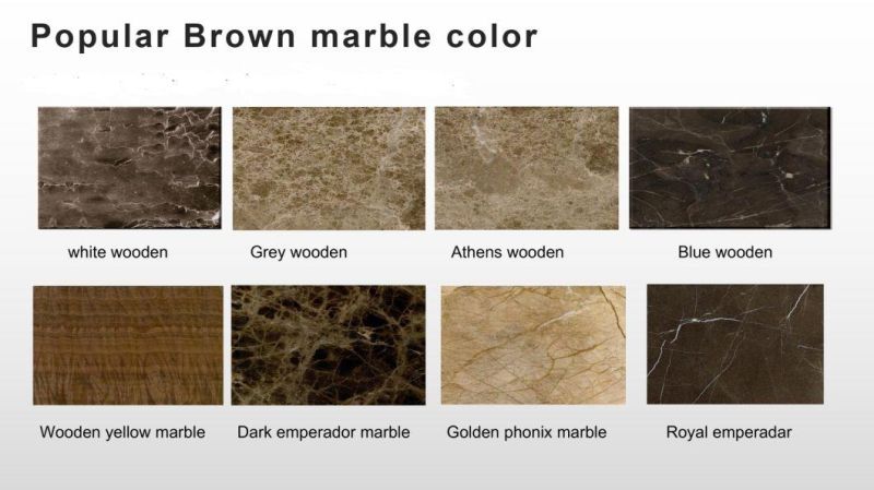China Cheap Marron Emperador Stone Marble Tiles for Floor Wall
