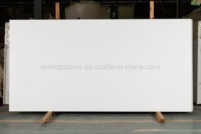 Pure White Super White Artificial Quartz Stone for Kitchen Countertop &Vanity Top