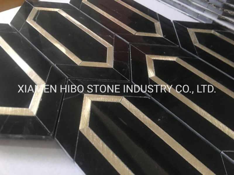 Calacatta Gold/Calacatta Oro Marble Herringbone Tile Good for Kitchen Backsplashes