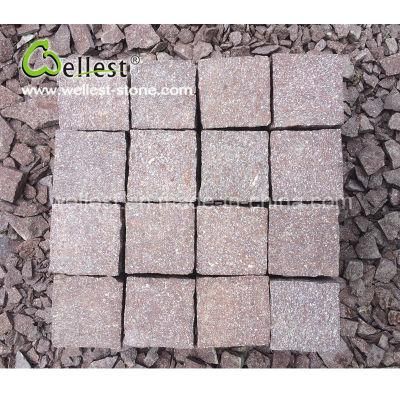 Best Selling Factory Natural Red Granite Cube Paver with Best Price