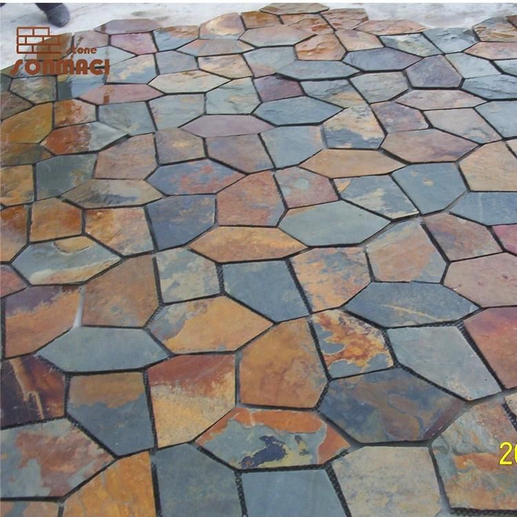 Rusty Slate Garden Paving Stone Tiles