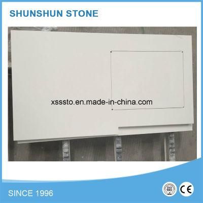 Popular White Quartz Stone Countertop Materials for Bathroom