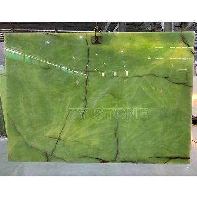 Translucent Green Onyx Stone Big Slab