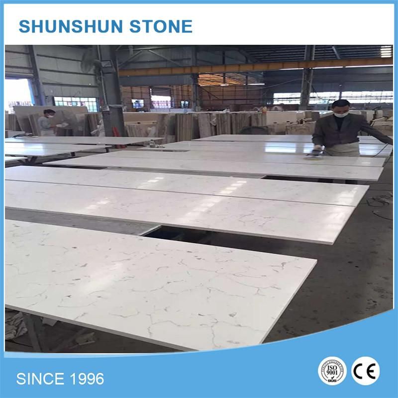 Black/Grey/White/Beige Quartz Stone Kitchen Countertop/Bench Top