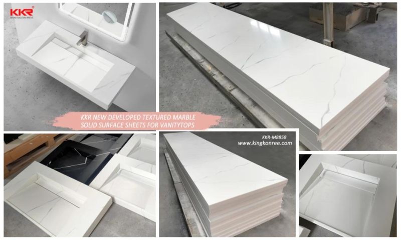 Project Building Artificial Stone Material Solid Surface Sheet Corian Slabs
