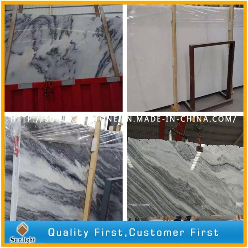 Cheap Polished Seawave Green Granite Floor/Wall Tiles for Bathroom