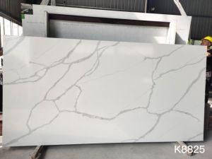 Factory Direct Calacatta Quartz Slabs for Countertops K8825