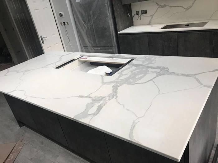 Wholesale Artificial Quartz Slab with Veins Polish for Wall Tile Flooring Tile