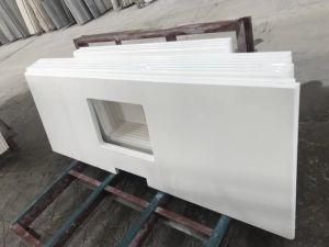 Artificial Stone Polished/Honed Black/White/Beige Pure White Quartz for Interiors/Indoor Kitchen/Bathroom Countertops/Vanity/ Outside