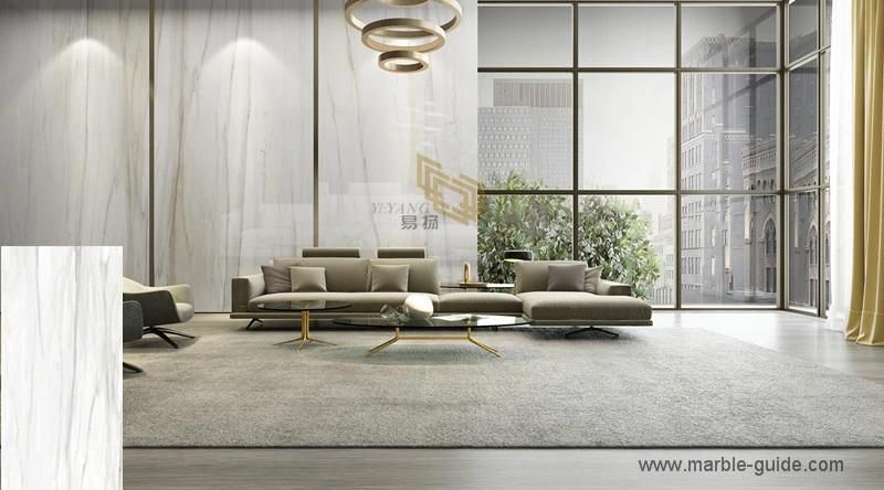 Home Decoration Arabescato Gold Sintered Stone for Staircases/Wall/Countertop/Benchtop