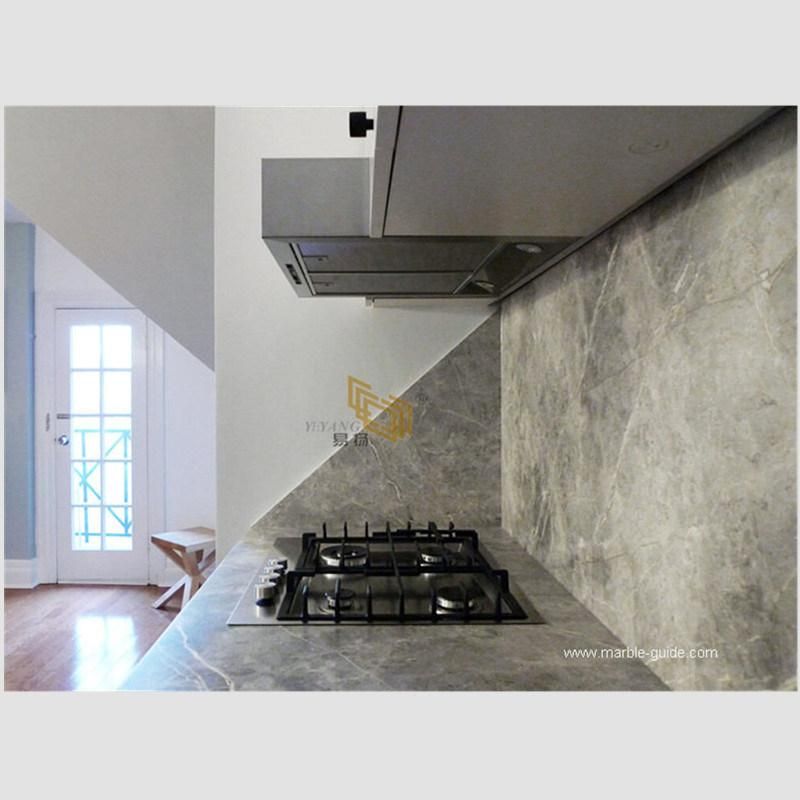 Natural Polished Fior Di Bosco Gray Marble Tile for Kitchen Countertop/Bathroom/Wall/Flooring