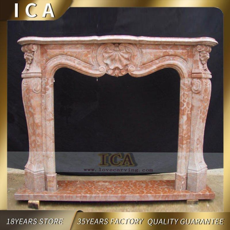 Stone Marble Indoor Fireplace Decoration Classical Design Fireplace