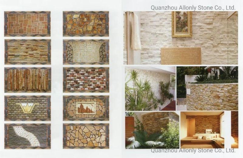 600X150mm Wall Blocks Stone Tiles Natural Stone Slate Culture Wall Cladding