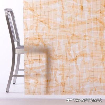 Translucent Orange Sandstone Solid Surface Acrylic Ceiling
